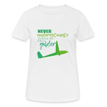 Gliding gliders - Women's Breathable T-Shirt - white - Front - AI Model Female 172 dark (172cm)