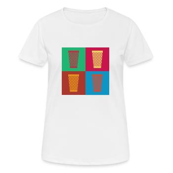 Hesse Hesse cadeau Babbel Cidre Appelwoi - T-shirt respirant Femme - blanc - Devant - AI Model Female 172 dark (172cm)