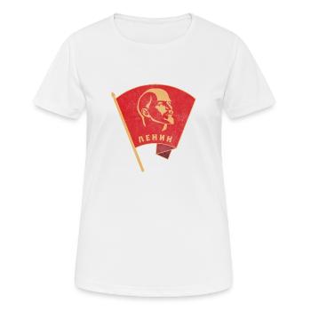 Lenin Gagarine Spoutnik Espace Russie Astronaute - T-shirt respirant Femme - blanc - Devant - AI Model Female 172 dark (172cm)