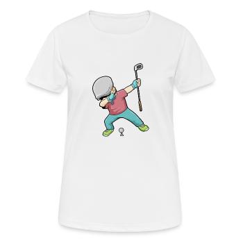 Dab Golf Tupfen Golf Golf Golfer - T-shirt respirant Femme - blanc - Devant - AI Model Female 172 dark (172cm)