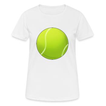 Balle de tennis - T-shirt respirant Femme - blanc - Devant - AI Model Female 172 dark (172cm)