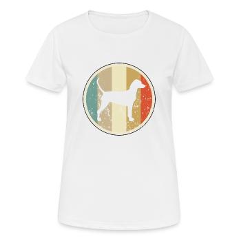 Deutscher Pinscher - Frauen T-Shirt atmungsaktiv - Weiß - Vorne - AI Model Female 172 dark (172cm)