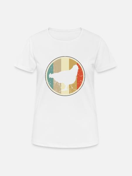 Huhn Hühner Henne - Frauen T-Shirt atmungsaktiv - Weiß