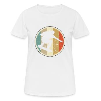 Skateboarding Skateboarder Skateboard - Frauen T-Shirt atmungsaktiv - Weiß - Vorne - AI Model Female 172 dark (172cm)