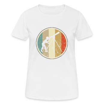 Astronom Teleskop Astronomie - Frauen T-Shirt atmungsaktiv - Weiß - Vorne - AI Model Female 172 dark (172cm)