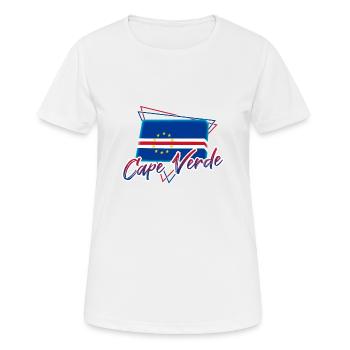 Cap-Vert - T-shirt respirant Femme - blanc - Devant - AI Model Female 172 dark (172cm)