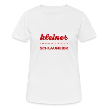 ich bin schlau - Frauen T-Shirt atmungsaktiv - Weiß - Vorne - AI Model Female 172 dark (172cm)