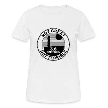 3.6 roetgen Chernobyl Geschenk Radiation Roentgen - T-shirt respirant Femme - blanc - Devant - AI Model Female 172 dark (172cm)
