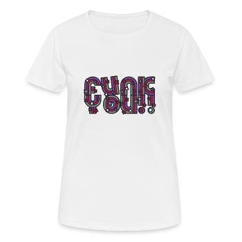 Funk You - T-shirt respirant Femme - blanc - Devant - AI Model Female 172 dark (172cm)