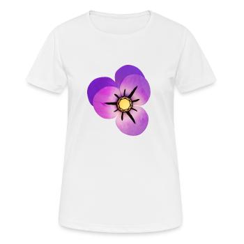 Magic Violet Petals - Women's Breathable T-Shirt - white - Front - AI Model Female 172 dark (172cm)
