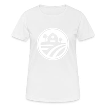 Farm Landschaft - Frauen T-Shirt atmungsaktiv - Weiß - Vorne - AI Model Female 172 dark (172cm)
