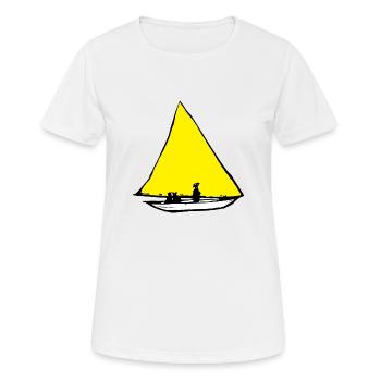 Voilier jaune Ernst Ludwig Kirchner - T-shirt respirant Femme - blanc - Devant - AI Model Female 172 dark (172cm)