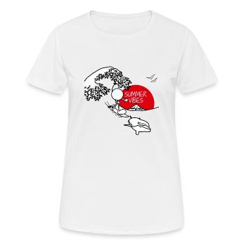 Summer Vibes Plain Doddle - Women's Breathable T-Shirt - white - Front - AI Model Female 172 dark (172cm)