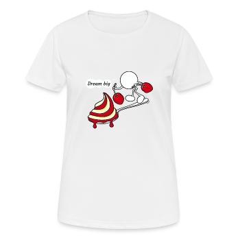 Dream Big Plain Doddle - Women's Breathable T-Shirt - white - Front - AI Model Female 172 dark (172cm)