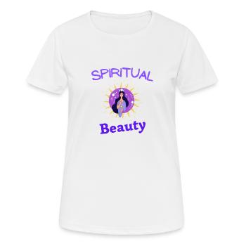 spiritual beauty - Women's Breathable T-Shirt - white - Front - AI Model Female 172 dark (172cm)