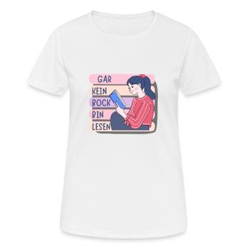 Gar Kein Bock Bin Lesen - Frauen T-Shirt atmungsaktiv - Weiß - Vorne - AI Model Female 172 dark (172cm)