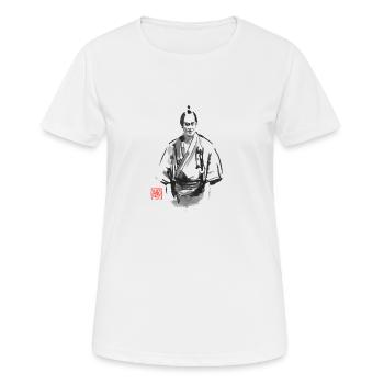 Schlechte Samurai - Frauen T-Shirt atmungsaktiv - Weiß - Vorne - AI Model Female 172 dark (172cm)