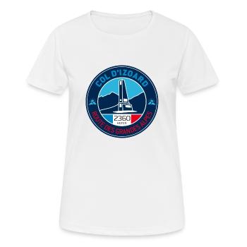 Col d’Izoard2 - T-shirt respirant Femme - blanc - Devant - AI Model Female 172 dark (172cm)