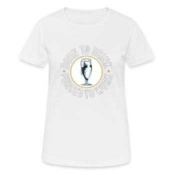 Bière - T-shirt respirant Femme - blanc - Devant - AI Model Female 172 dark (172cm)