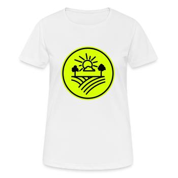 Agriculteur agricole - T-shirt respirant Femme - blanc - Devant - AI Model Female 172 dark (172cm)