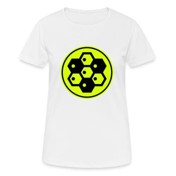 Beekeeper symbol - Women's Breathable T-Shirt - white - Front - AI Model Female 172 dark (172cm)