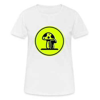 Symbole des champignons - T-shirt respirant Femme - blanc - Devant - AI Model Female 172 dark (172cm)