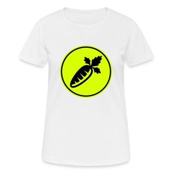 Symbole de la carotte - T-shirt respirant Femme - blanc - Devant - AI Model Female 172 dark (172cm)
