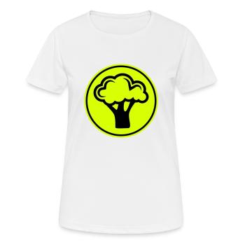 Légumes au brocoli - T-shirt respirant Femme - blanc - Devant - AI Model Female 172 dark (172cm)