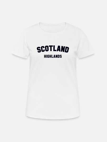 SCOTLAND HIGHLANDS Schottland - Frauen T-Shirt atmungsaktiv - Weiß