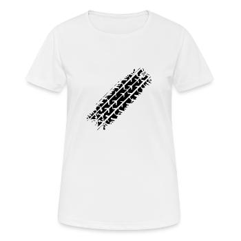 bande de roulement - T-shirt respirant Femme - blanc - Devant - AI Model Female 172 dark (172cm)