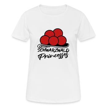 Schwarzwald Princesses Heimat Bollenhut Kuckuck - Frauen T-Shirt atmungsaktiv - Weiß - Vorne - AI Model Female 172 dark (172cm)