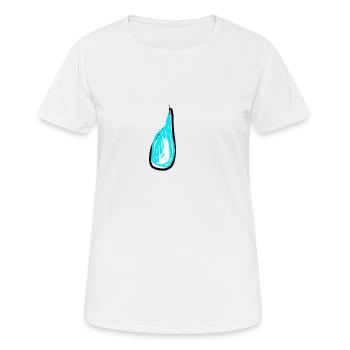 Larme triste - T-shirt respirant Femme - blanc - Devant - AI Model Female 172 dark (172cm)