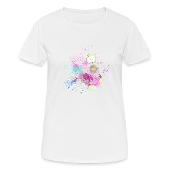 frucht,früchte,zitronen,bananen,zitronen - Frauen T-Shirt atmungsaktiv - Weiß - Vorne - AI Model Female 172 dark (172cm)