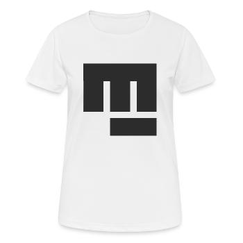 Coup de poing - T-shirt respirant Femme - blanc - Devant - AI Model Female 172 dark (172cm)