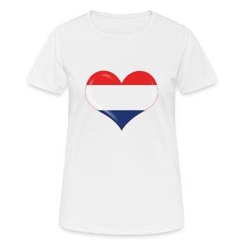 Heimat im Herzen - Frauen T-Shirt atmungsaktiv - Weiß - Vorne - AI Model Female 172 dark (172cm)