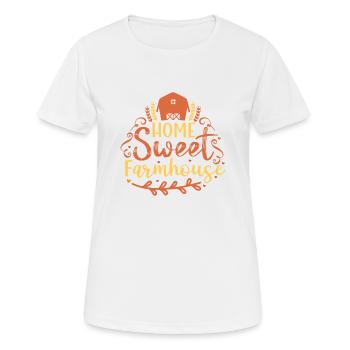 Maison Sweet Farmhouse - T-shirt respirant Femme - blanc - Devant - AI Model Female 172 dark (172cm)