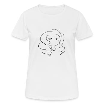 manga figur - Frauen T-Shirt atmungsaktiv - Weiß - Vorne - AI Model Female 172 dark (172cm)