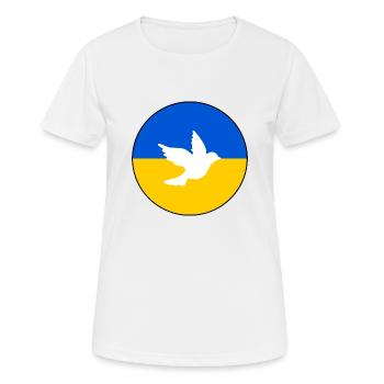 Ukraine - T-shirt respirant Femme - blanc - Devant - AI Model Female 172 dark (172cm)