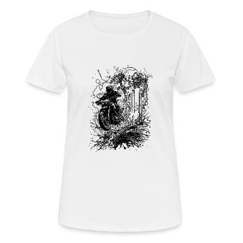 Offroad Splash Style Rennsport Geländefahrt - Frauen T-Shirt atmungsaktiv - Weiß - Vorne - AI Model Female 172 dark (172cm)
