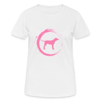 Labrador - Frauen T-Shirt atmungsaktiv - Weiß - Vorne - AI Model Female 172 dark (172cm)