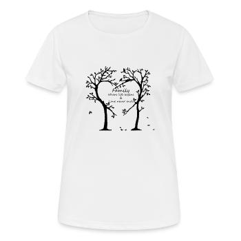 Stammbaum - Frauen T-Shirt atmungsaktiv - Weiß - Vorne - AI Model Female 172 dark (172cm)