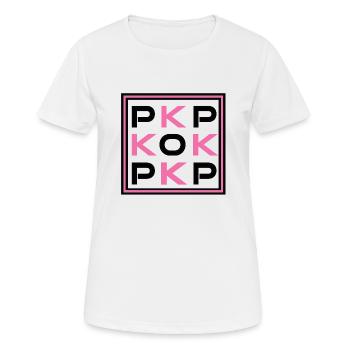 K-POP Lifestyle - T-shirt respirant Femme - blanc - Devant - AI Model Female 172 dark (172cm)
