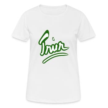 TRIER, ville, trever - T-shirt respirant Femme - blanc - Devant - AI Model Female 172 dark (172cm)