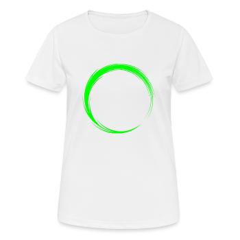 Kreis Symbol Form - Frauen T-Shirt atmungsaktiv - Weiß - Vorne - AI Model Female 172 dark (172cm)