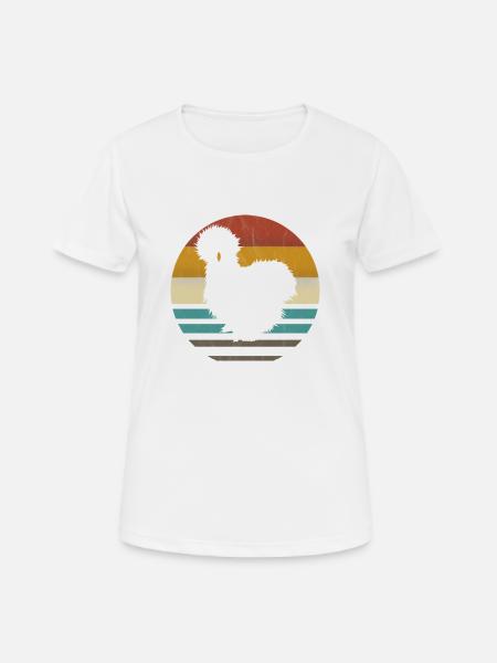 Seidenhuhn Seidenhühner Silkie Hühner Geschenk - Frauen T-Shirt atmungsaktiv - Weiß
