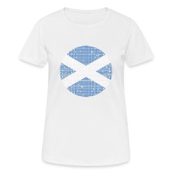 Scotland Flag Scottish Flag Alba GB UK - Women's Breathable T-Shirt - white - Front - AI Model Female 172 dark (172cm)