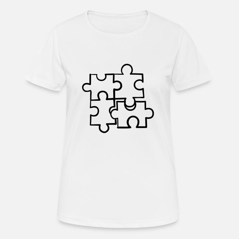 Puzzle - Women's Breathable T-Shirt - white