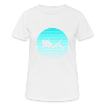 dive - Women's Breathable T-Shirt - white - Front - AI Model Female 172 dark (172cm)