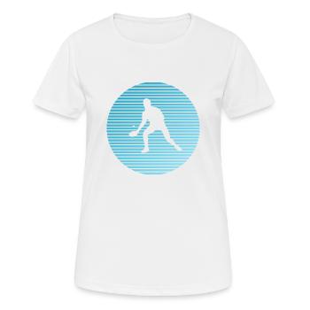Tennis de table - T-shirt respirant Femme - blanc - Devant - AI Model Female 172 dark (172cm)