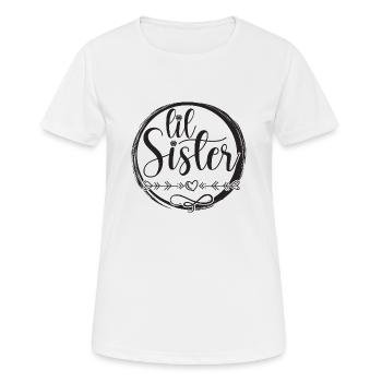 Petite sœur - T-shirt respirant Femme - blanc - Devant - AI Model Female 172 dark (172cm)